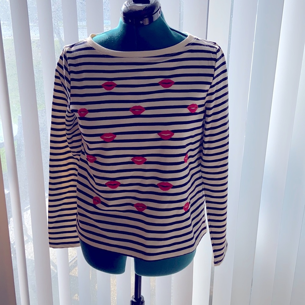 Striped Betsy Johnson long sleeve T-shirt